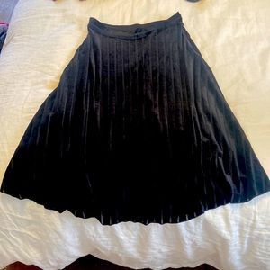 & Other Stories black velvet skirt